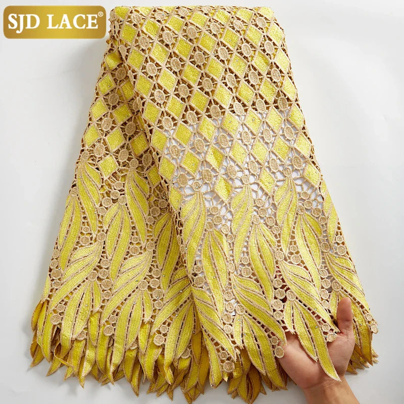 SJD LACE 2024Skin Friendly Classic African Eembroidery Guipure