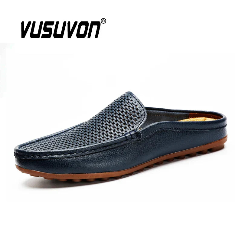 Italian Shoes Men Luxury Genuine Leather Loafers Moccasins