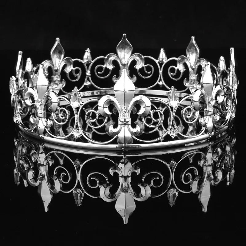 Wedding Crown Gold Silver Color Rhinestone Crystal Diadem