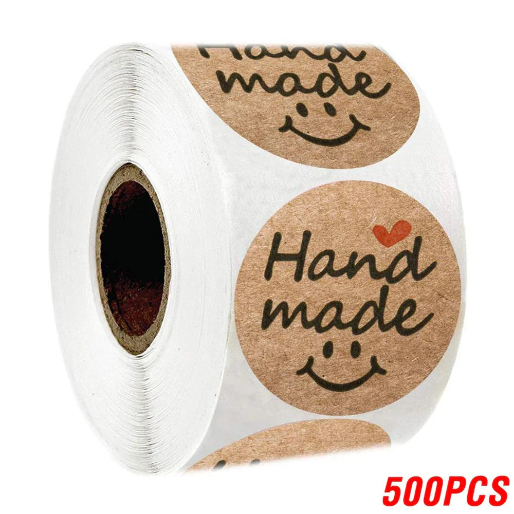 100500pcs Vintage Kraft Paper Stickers Scrapbook Gift Stationery