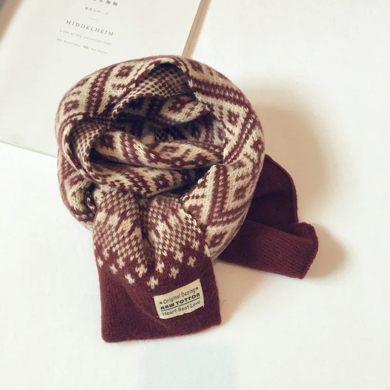 Winter Children Scarf Knitted Wool Scarf For Kids