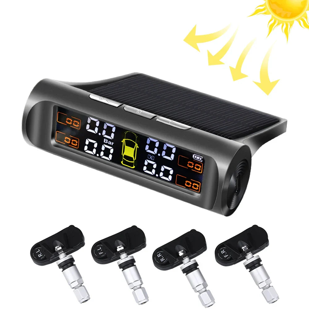 Car TPMS Tire Pressure Alarm Monitor System Temperature