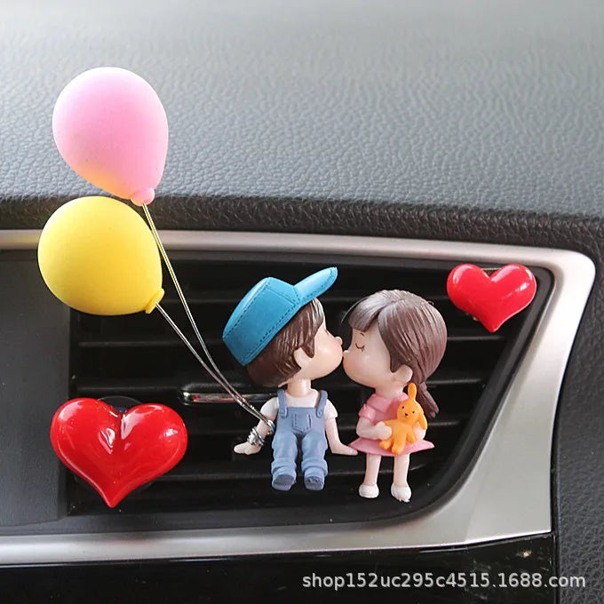 Car Air outlet clip Decoration Cute Cartoon Couples
