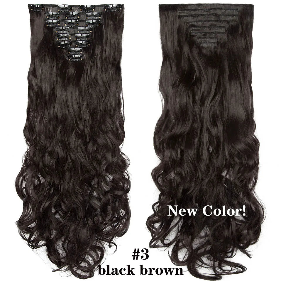 HAIRRO 24Inches 170g 36 Colors Long Straight Synthetic