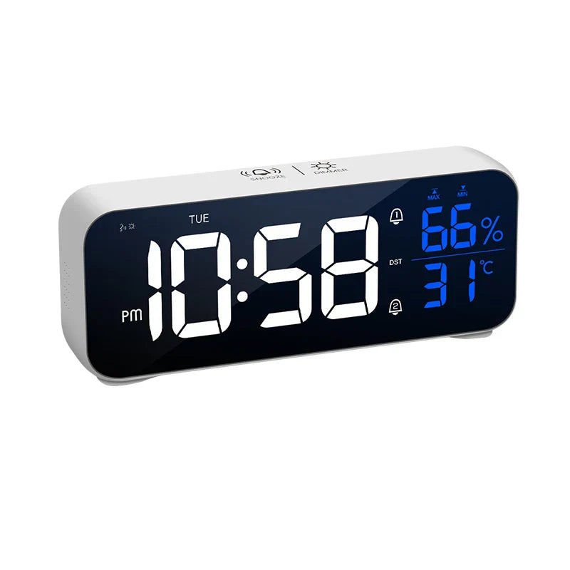 Music Alarm Clock Temperature Humidity Voice Control/Alaways On