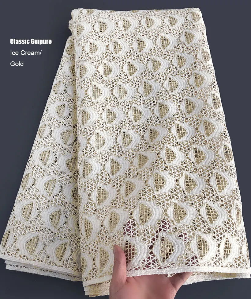 Skin friendly 5 Yards Top Class Guipure Lace