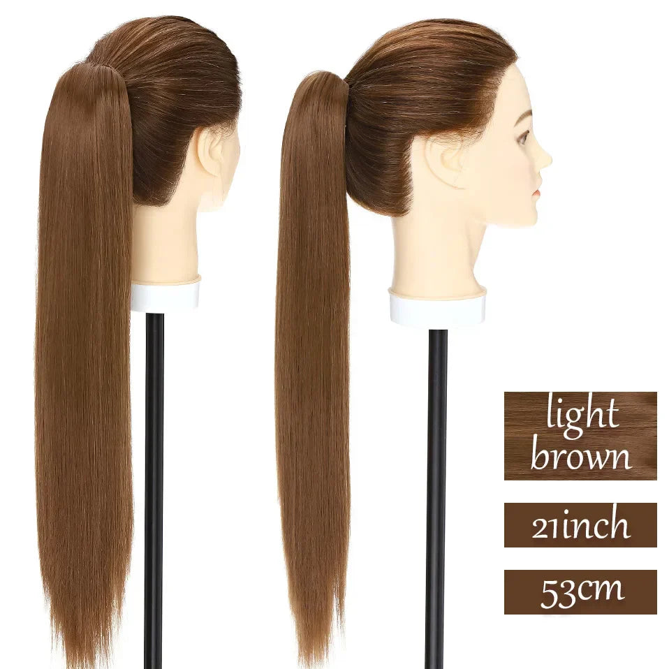 S-noilite Synthetic Long Wavy Fake Ponytail Extension Hair