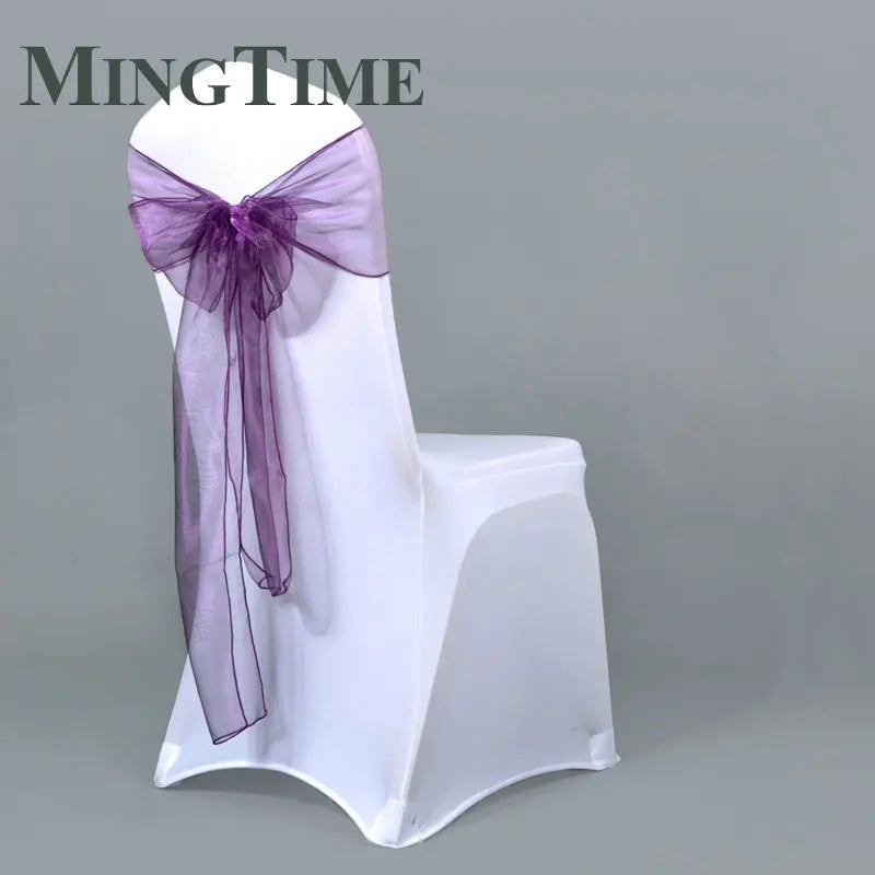 25pcs 275cm Sheer Organza Chair Sashes Band Ribbon