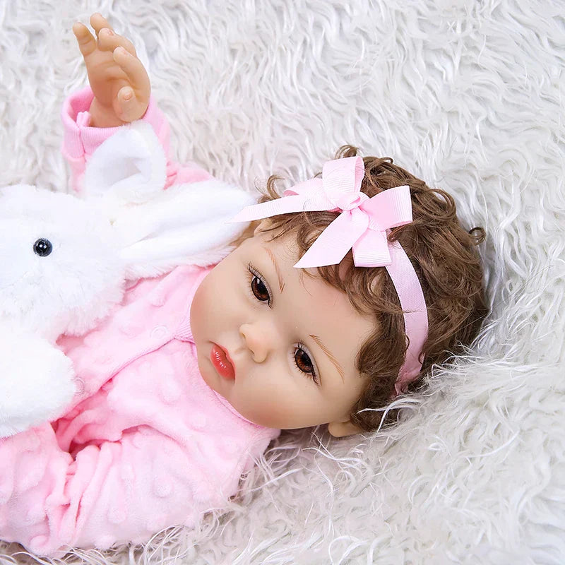 47CM Original NPK full body solicone bebe doll