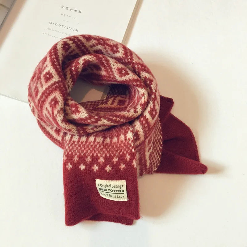 Winter Children Scarf Knitted Wool Scarf For Kids