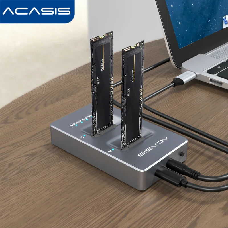 Acasis M.2 External Hard Drive NVME Dual Bay