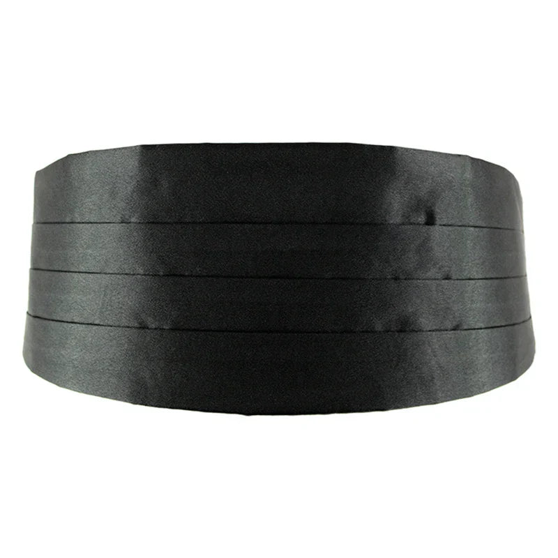 Men Classic Satin Cummerbund Elastic Bellyband Basic Tuxedo