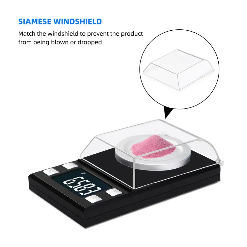 100g/50g/20g/10g Mini Digital Scale High Accuracy 0.001 Pocket