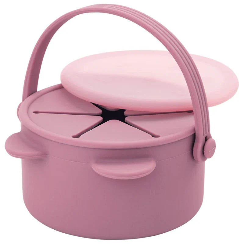 BPA Free Kids Silicone Food Storage Box Solid