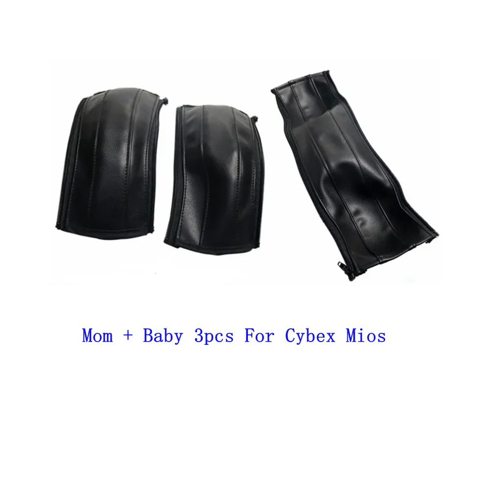 Stroller PU Leather Handle Covers Fit Cybex Mios