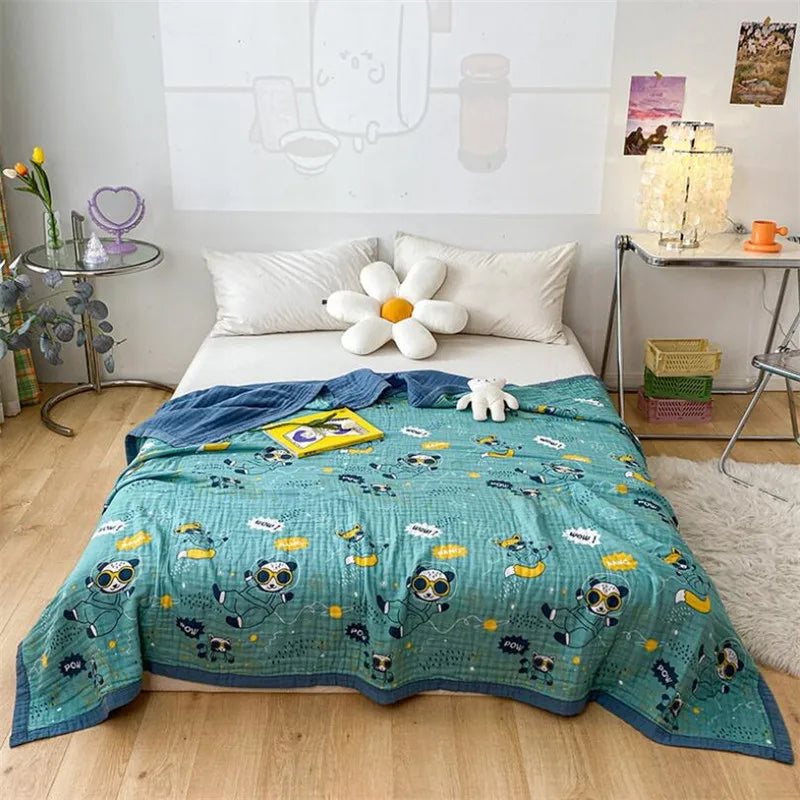 Size Baby Muslin Cotton Blanket Layer Gauze Cotton