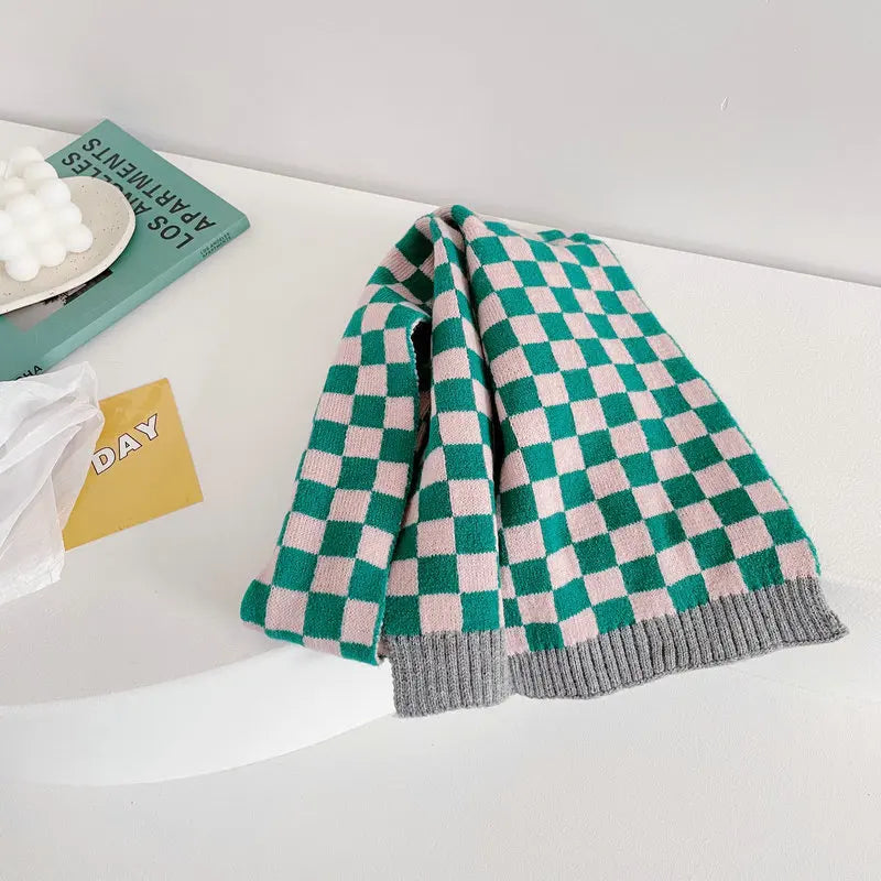 New Autumn Winter Korean Style Unisex Kids Plaid