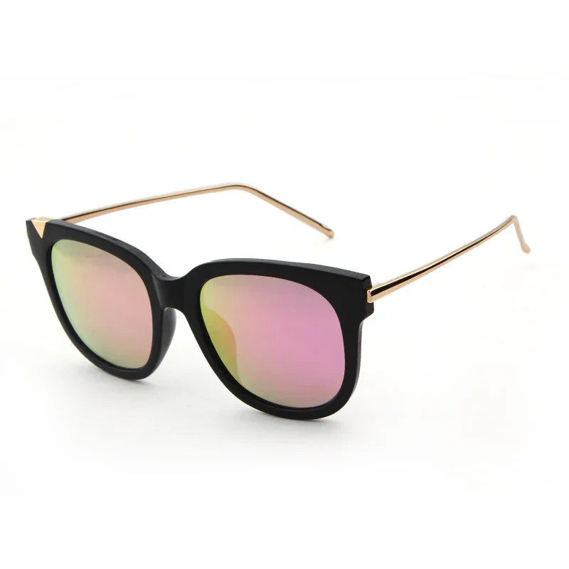 Trendy Cat Eye Metal Polarized Sunglasses Men Driving