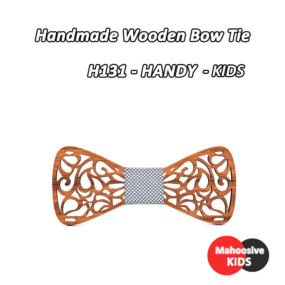 Mahoosive New Floral Wood Bow Ties for Men