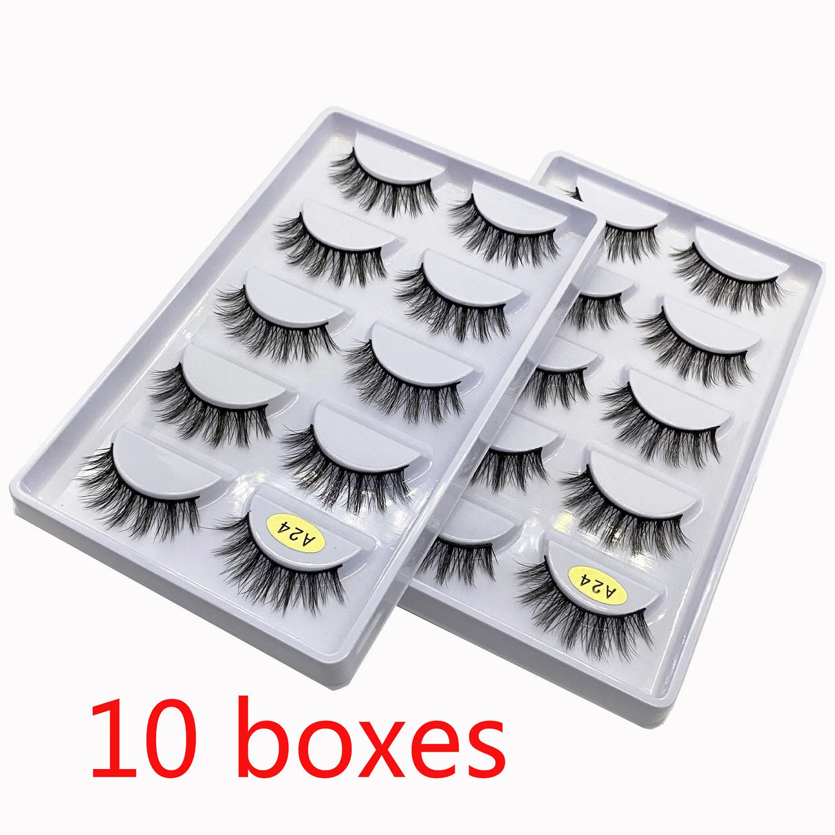 50/100 Pairs False Eyelashes Wholesale Fluffy Long Lashes