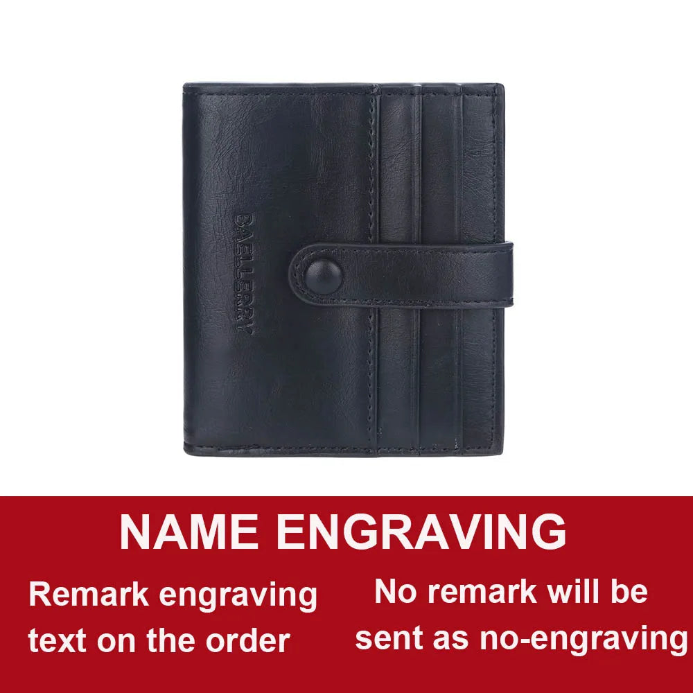 2022 Mini Men's Card Wallet – Customized PU Leather with 14 Card Holders