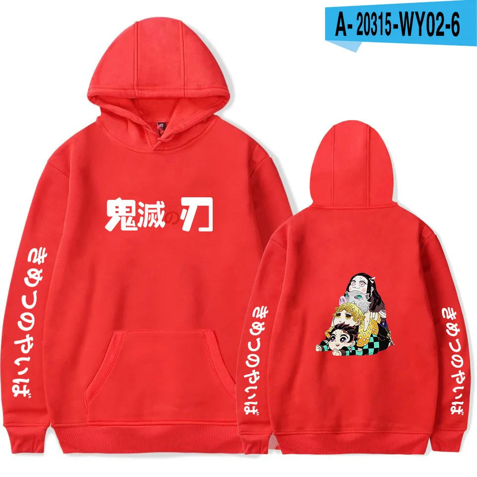 Anime Hoodie Demon Slayer Oversized Hoodies Sweatshirts Men/Womens