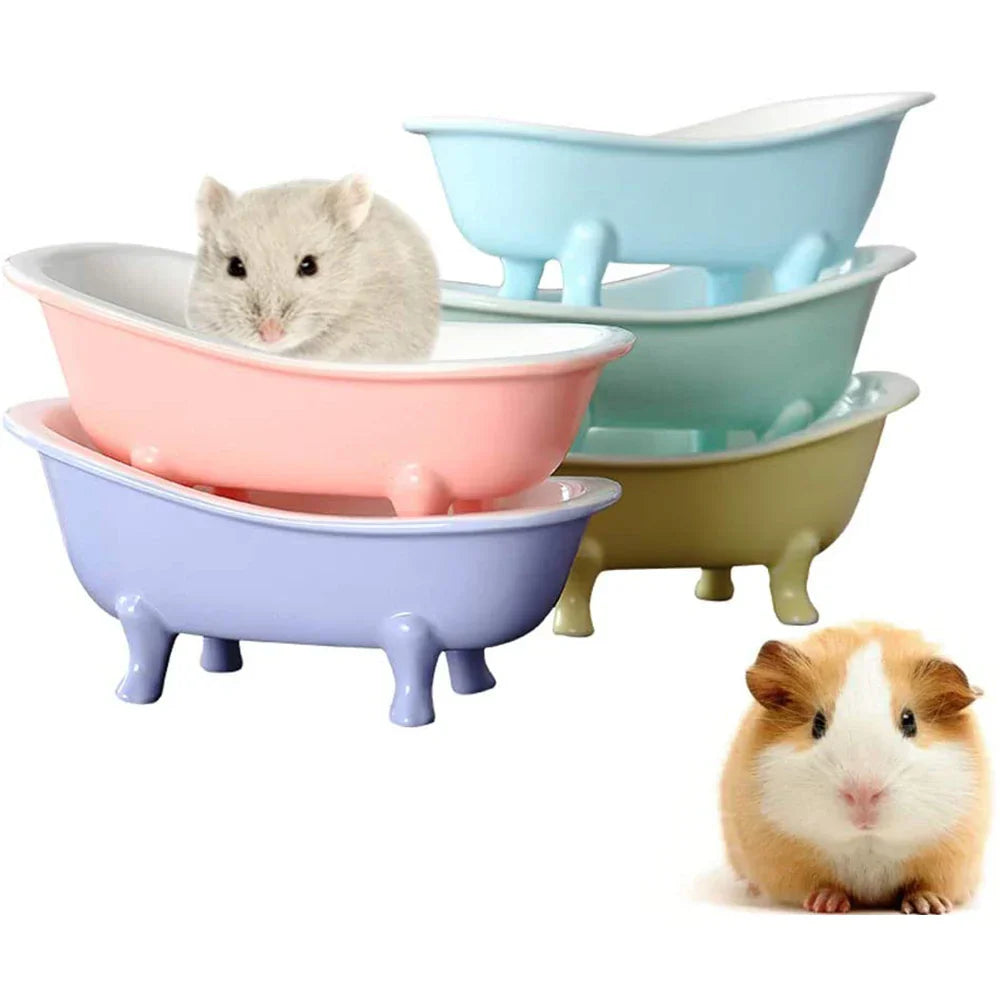 Small Animal Hamster Bed Ice Bathtub Accessories Cage