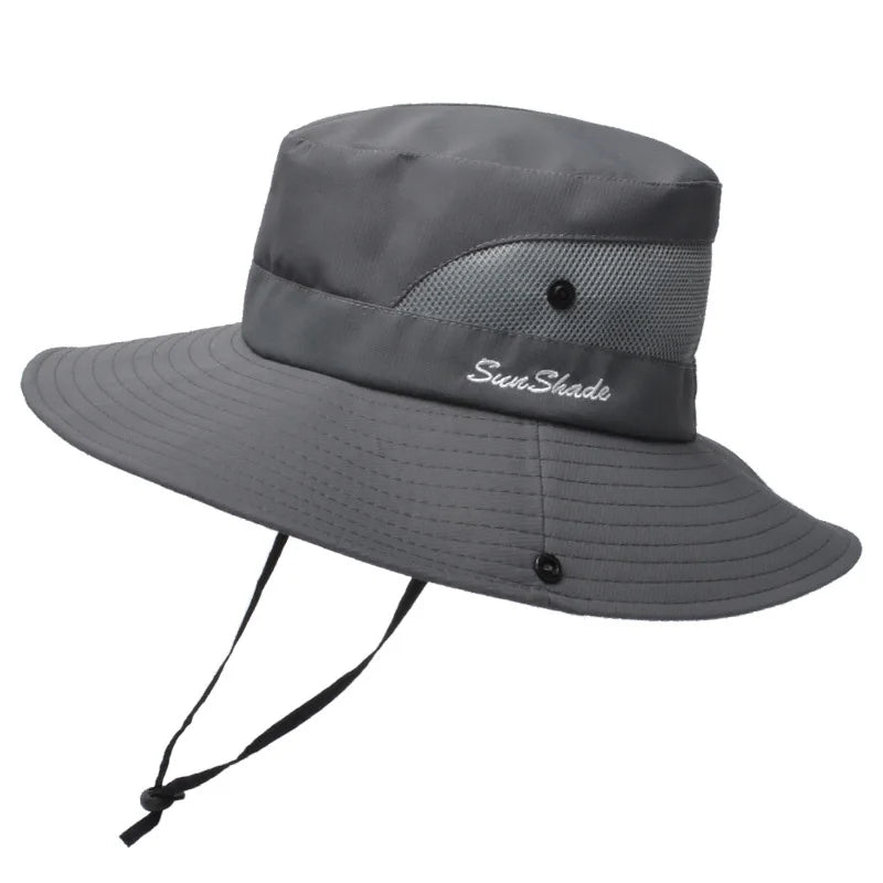 Parent-child Unisex Summer Foldable Sun Fisherman Hat Men