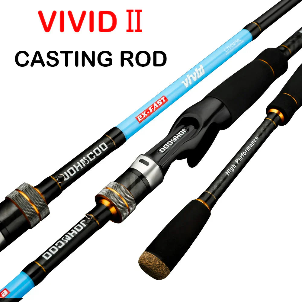 JOHNCOO VIVID UL/L M/ML Spinning Rod Solid Tip