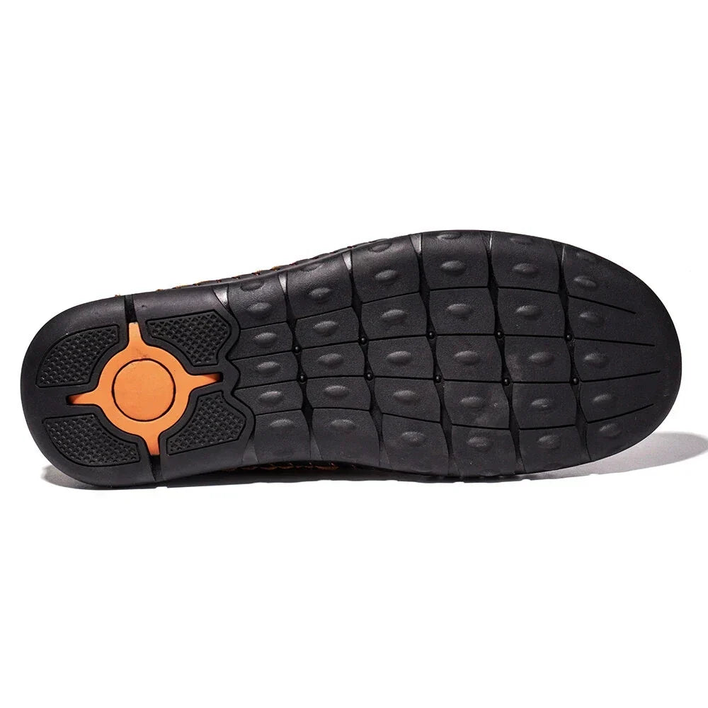 Handmade Leather Casual Men Shoes Design Sneakers Men