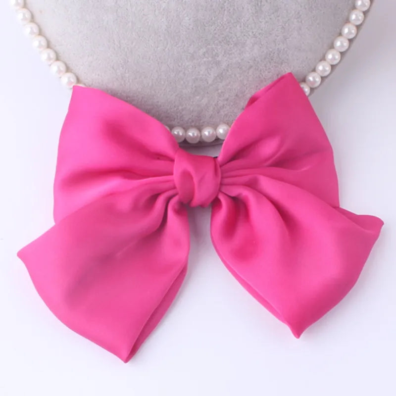 Fashion Ribbon Hairgrips Big Large Bow Hairpin For