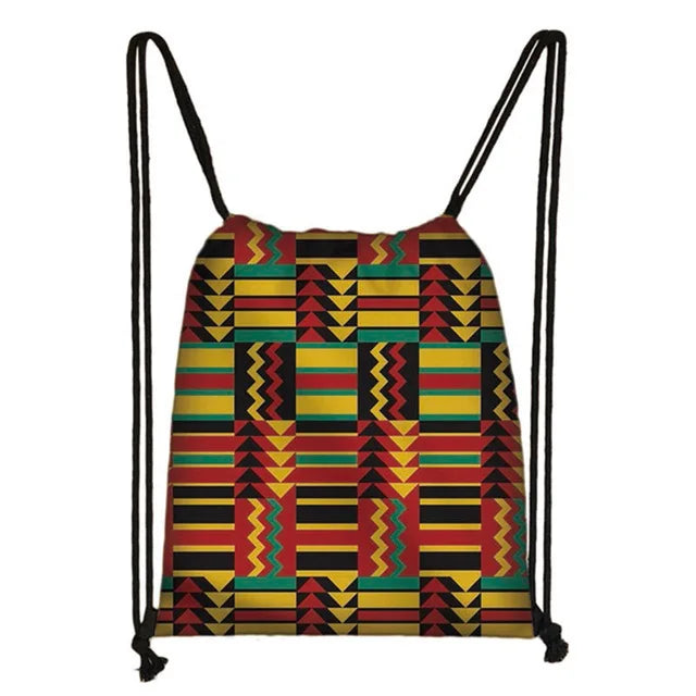 Mandala / Hamsa Fatima Hand/ Buddha Lotus Flower backpack woman Drawstring Bag girls Storage Bag Ladies travel bag