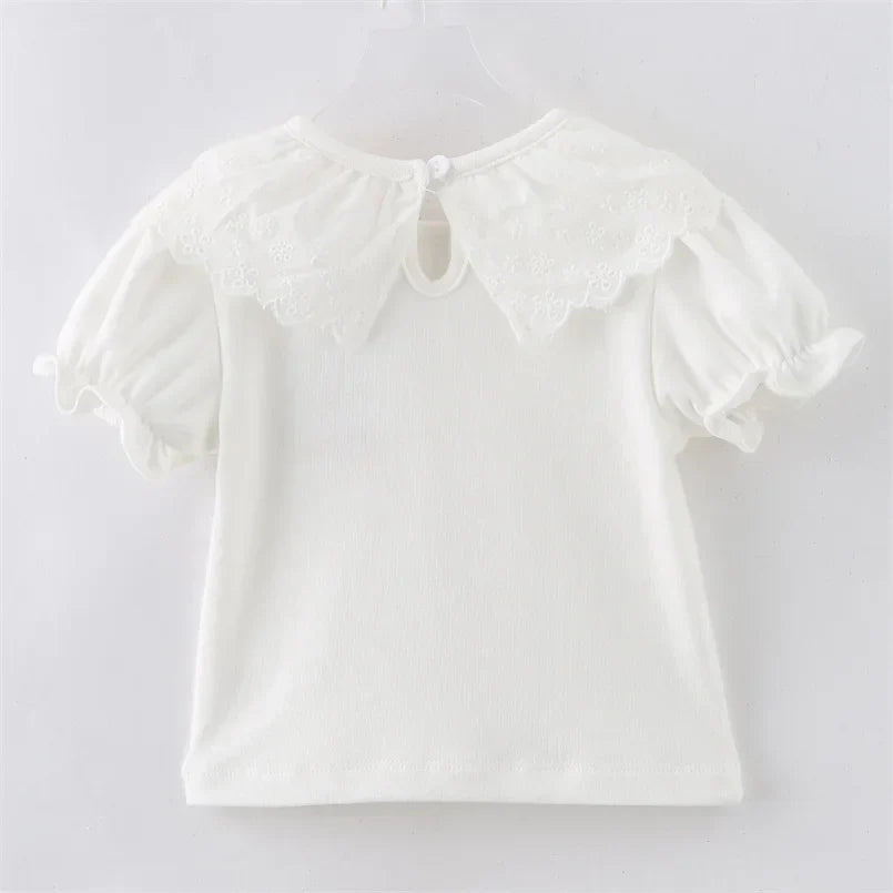 Sweet Princess Style Baby Girls Summer Solid Color