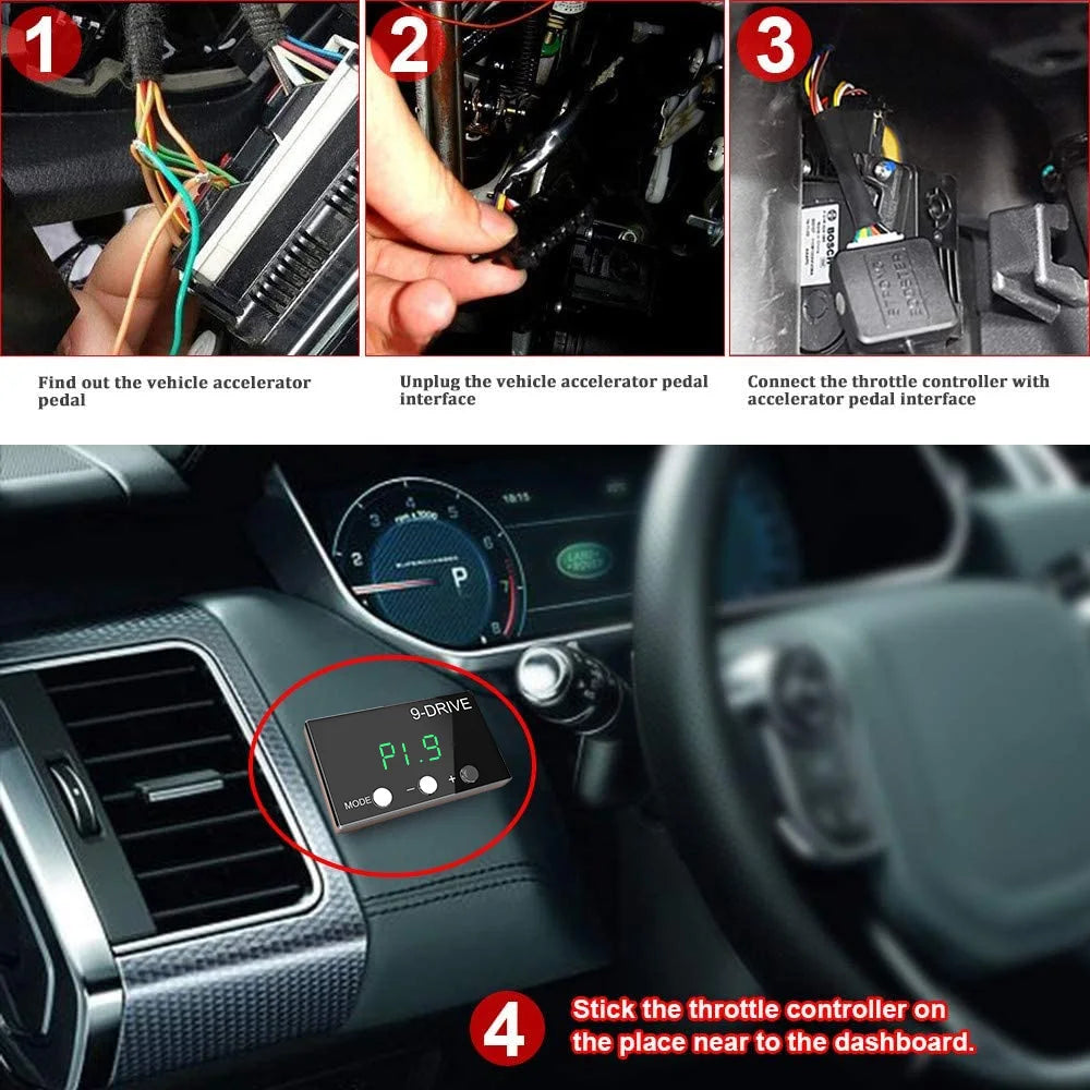 9 Drive 5 Modes Digital Car Throttle Response