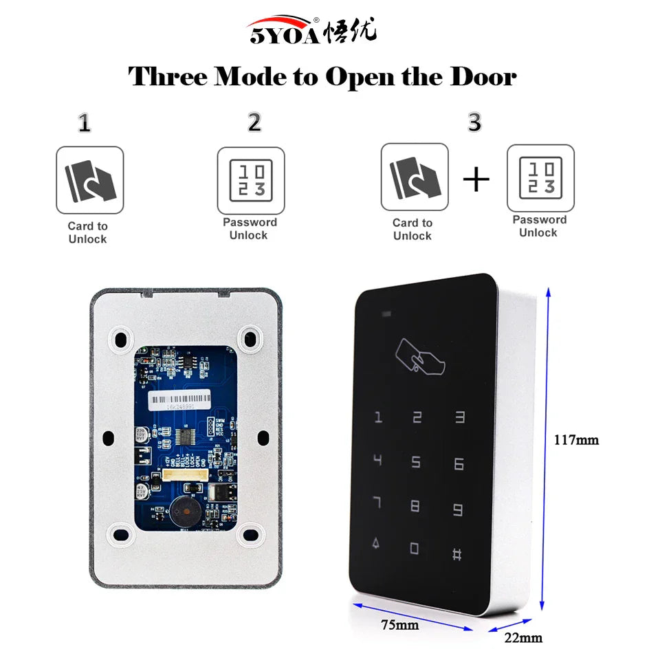 Standalone Access Controller RFID Access Control Keypad Waterproof