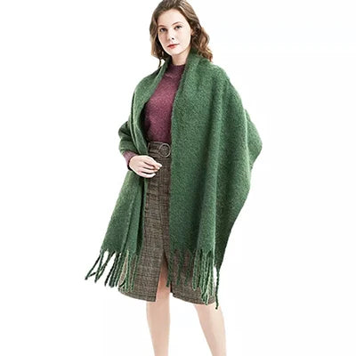 Free Shipping 2023 Winter Plaid Vintage Scarf Women