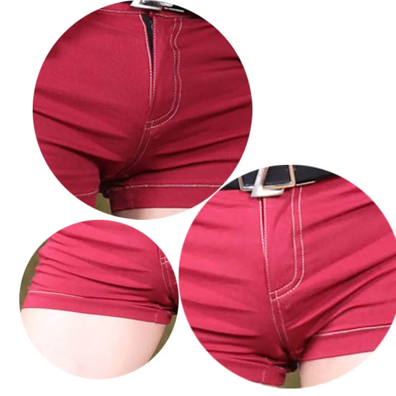 Mens Outdoor Exercise CloseFitting Jeans Bermudas Breeches Clothing