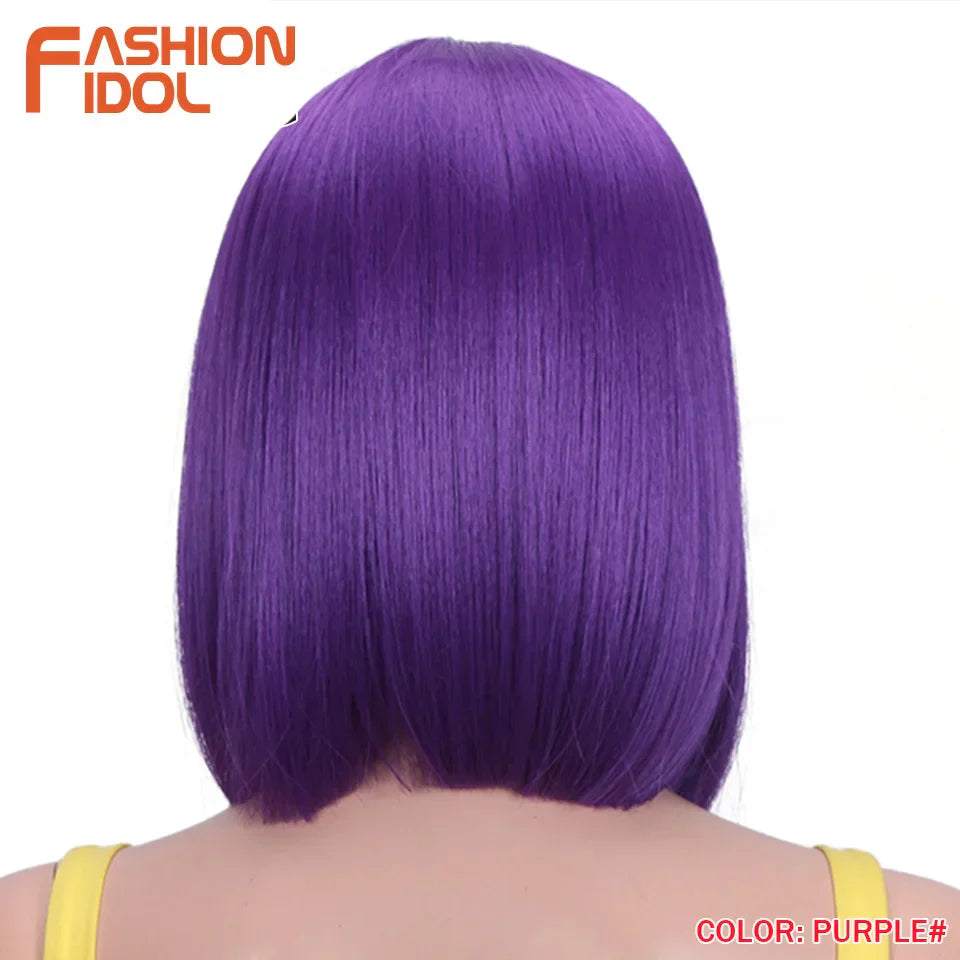 FASHION IDOL 10 Inch Bob Wigs Straight Hair