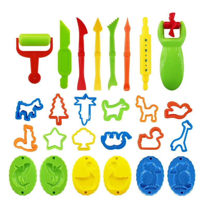 26Pcs Plastic Play Dough Model Tools Set Toy