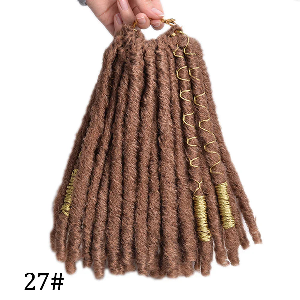 LUOYUDU Crochet Hair Dreadlocks Faux Locs Braiding Hair