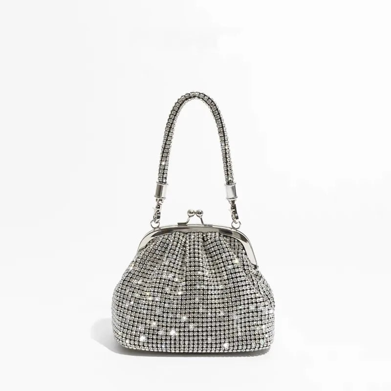 Handle Rhinestones Evening clutch Bag Purses and handbag