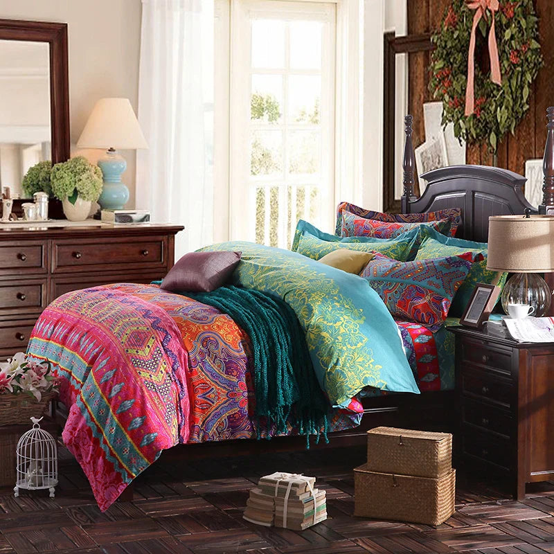Bohemian Cotton 3d Comforter Bedding Sets Luxury Boho