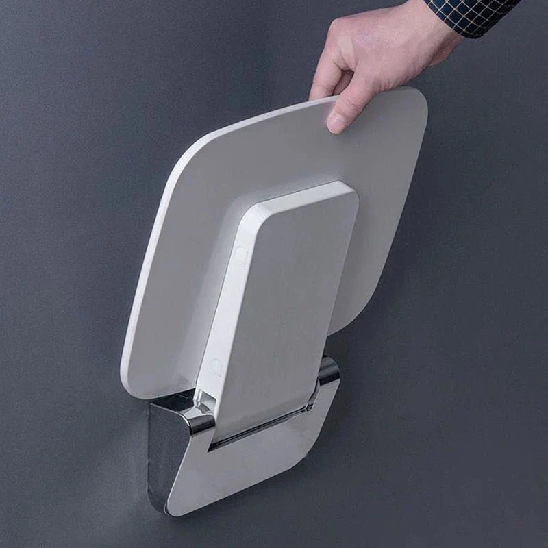 Bathroom Shower Folding Wall Chair Elderly White Waterproof