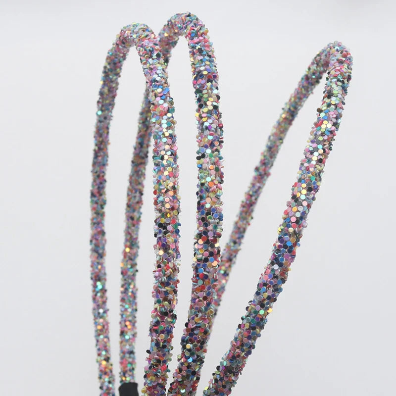 3 Piece New Girls Glitter Hair Accessories Kids