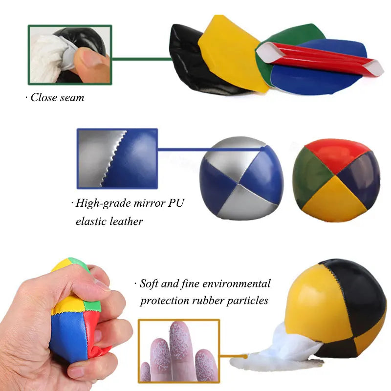 3PCS Net Set Suit Professional Juggling Ball Acrobatics