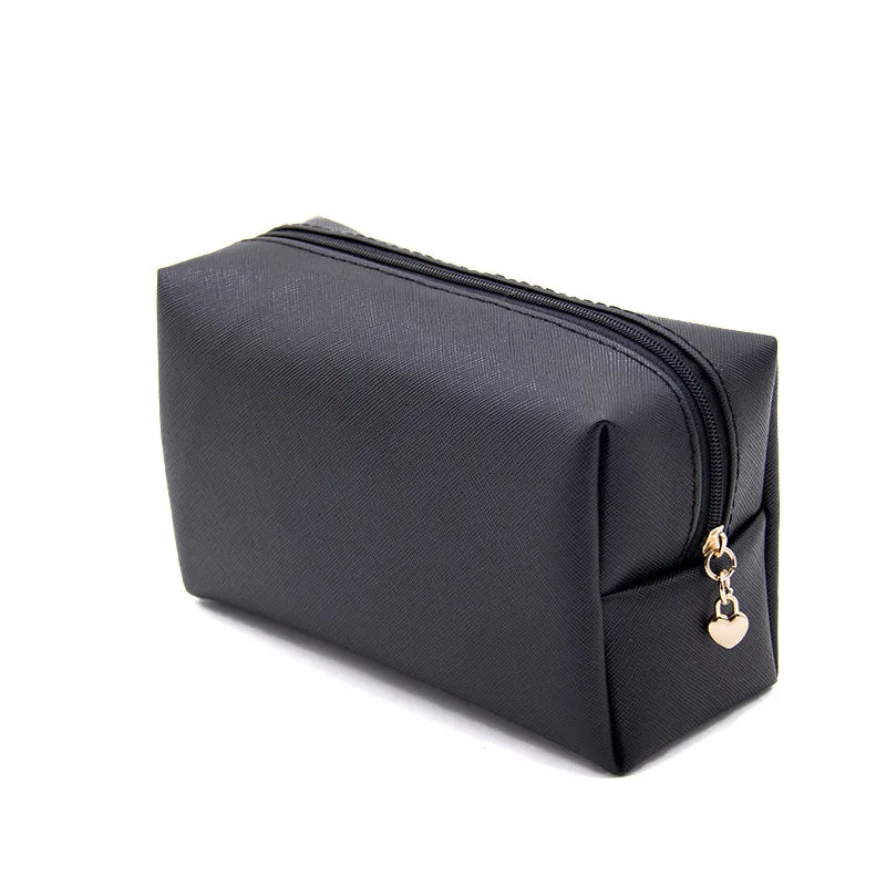 Personalized Embroidery Small Makeup Bag PU Leather Travel