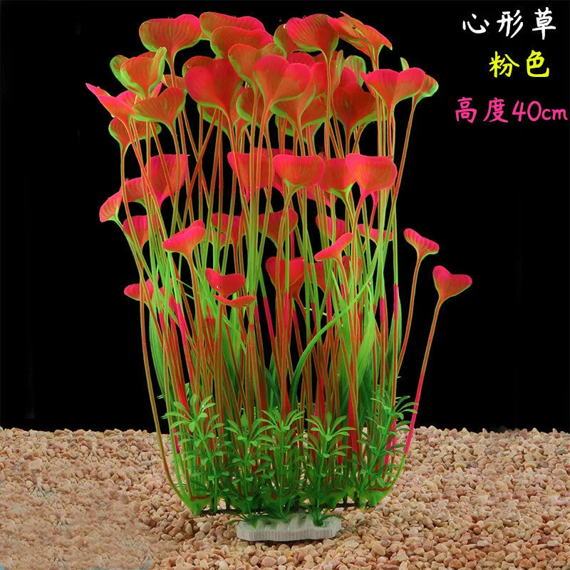 24-52cm Large Aquarium Plants Plastic Grass Fish Tank