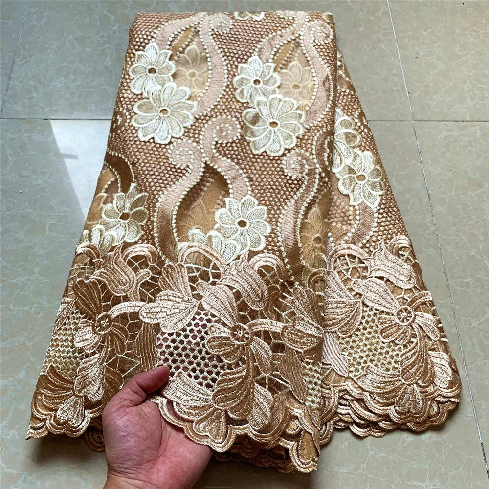 2022 High Quality African Nigerian French Tulle Lace