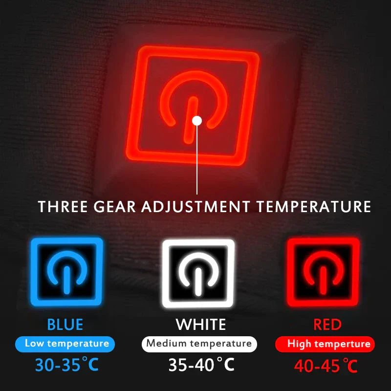 2x Electric Heated Touchscreen Winter Motorcycle Gloves