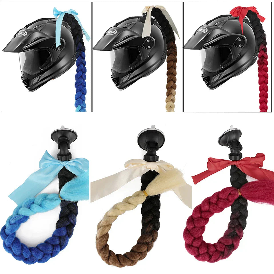 S-noilite Synthetic New Arrival Helmet Hair Ponytail Braid